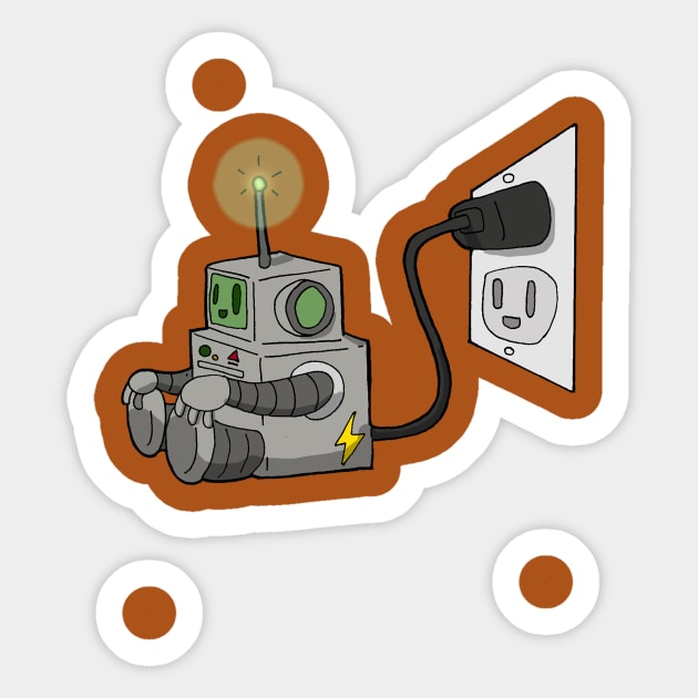 Plug In Sticker by koifish